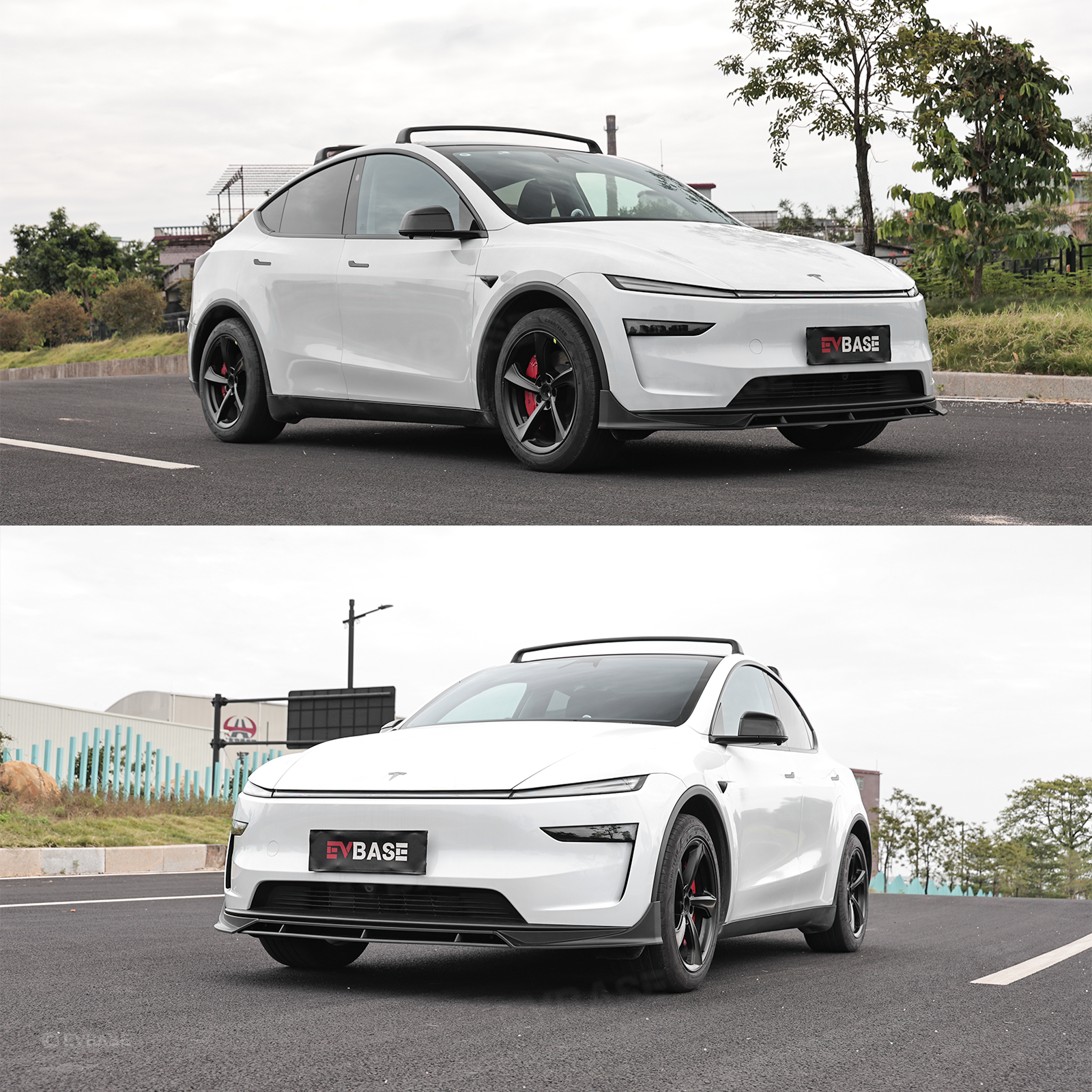 Model Y Juniper Fast Style Front Lip ABS Front Bumper Lip Splitter for Tesla