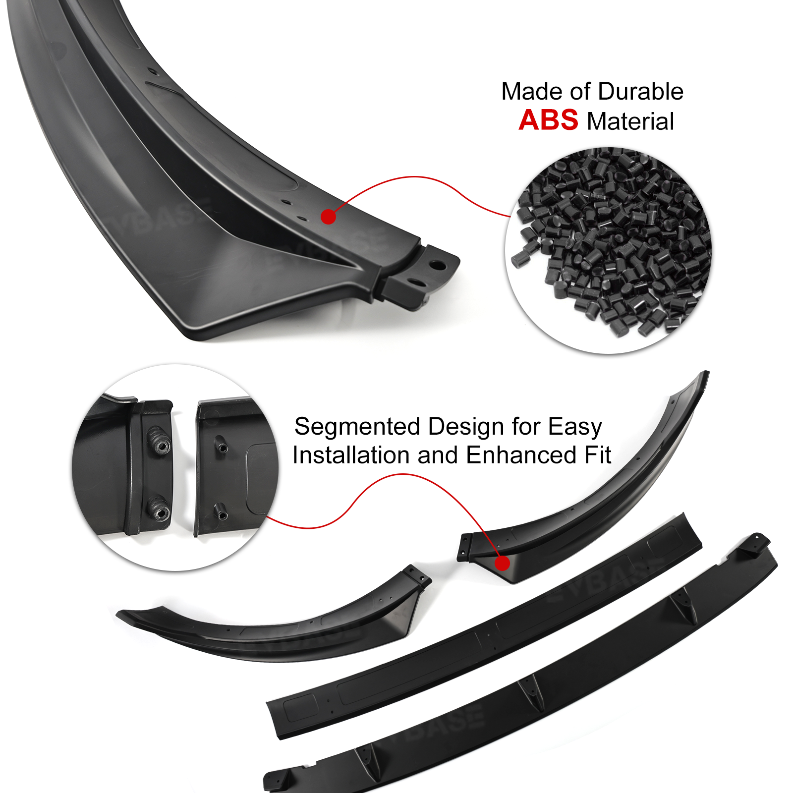 Model Y Juniper Fast Style Front Lip ABS Front Bumper Lip Splitter for Tesla