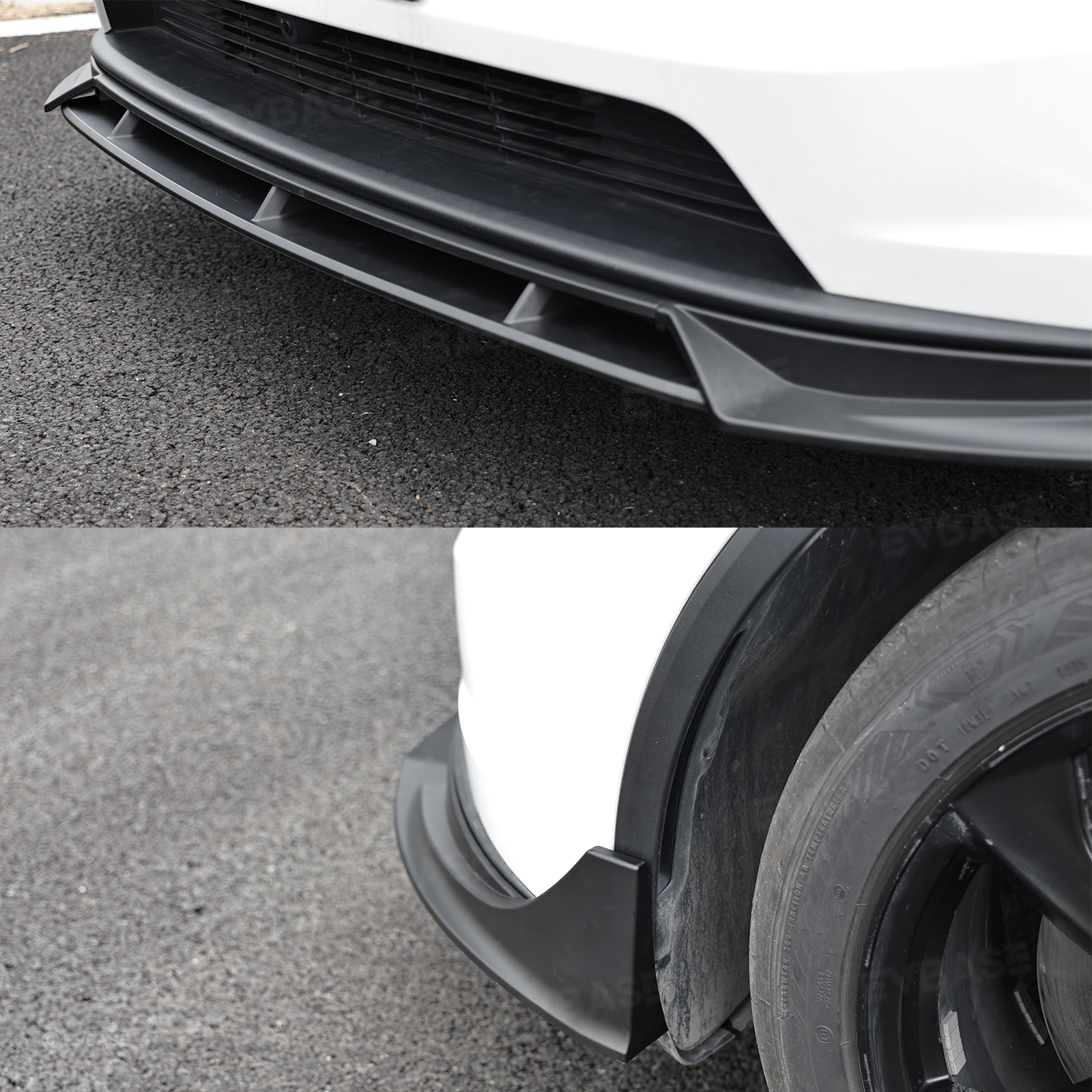 Model Y Juniper Fast Style Front Lip ABS Front Bumper Lip Splitter for Tesla