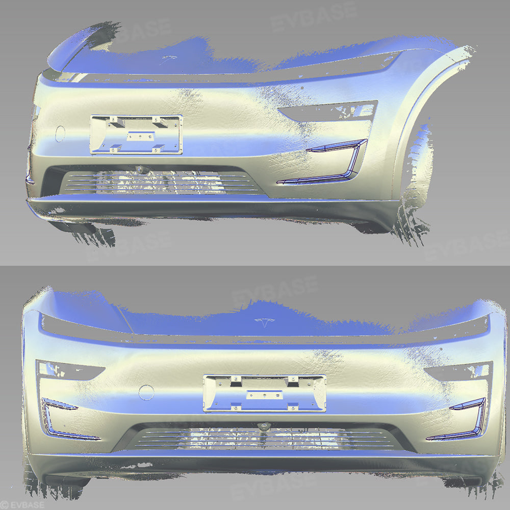 Model Y Juniper Fog Light Cover Sporty Style Fog Lamp Frame ABS Blade Trim for Tesla