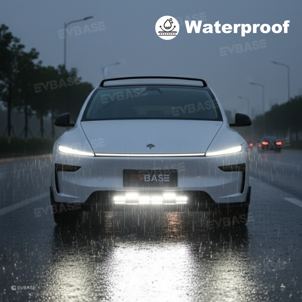 Model Y Juniper Front Bumper Grille LED Light Kit Factory Screen Control & No-Drill Auxiliary Lighting Upgrade