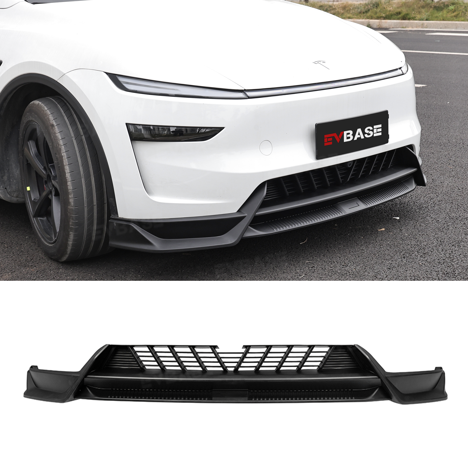 Model Y Juniper Front Bumper Lip Spoiler Fascia Splitter Sporty Style for Tesla Body Kit