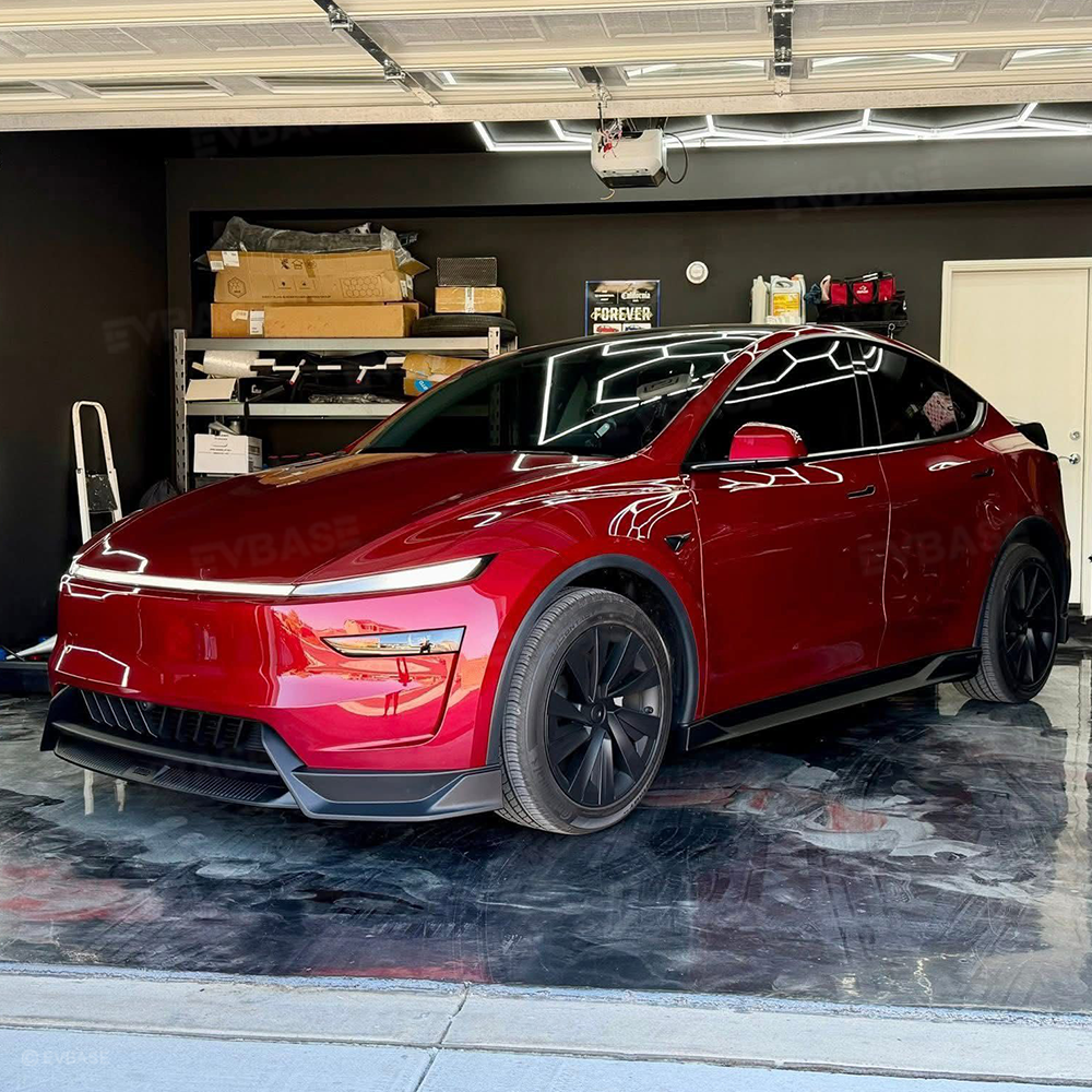 Model Y Juniper Front Bumper Lip Spoiler Fascia Splitter Sporty Style for Tesla Body Kit