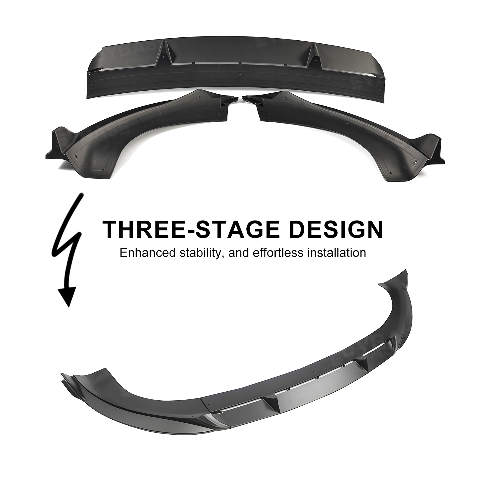 Model Y Juniper Front Lip ABS Bumper Lip Splitter with Fang-Style for Tesla