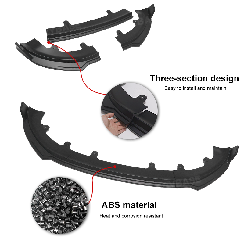 Model Y Juniper Front Lip Spoiler Sporty Style ABS Fascia Front Bumper Splitter