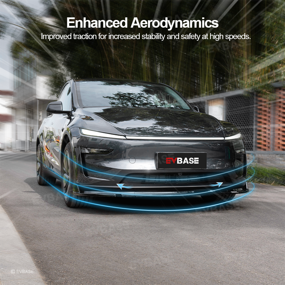 Model Y Juniper Front Lip Spoiler Sporty Style ABS Fascia Front Bumper Splitter