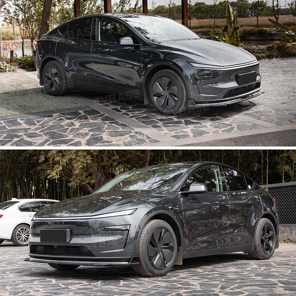 Model Y Juniper Front Lip Spoiler Sporty Style ABS Fascia Front Bumper Splitter