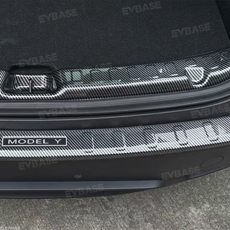 Model Y Juniper Front and Rear Door Sill Protector Kits Rear Trunk Sill Protector Mats