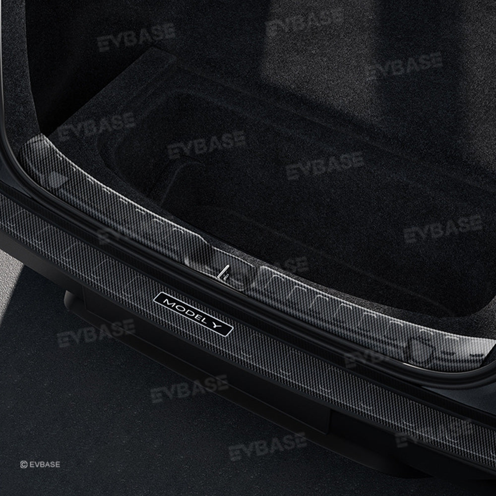 Model Y Juniper Front and Rear Door Sill Protector Kits Rear Trunk Sill Protector Mats