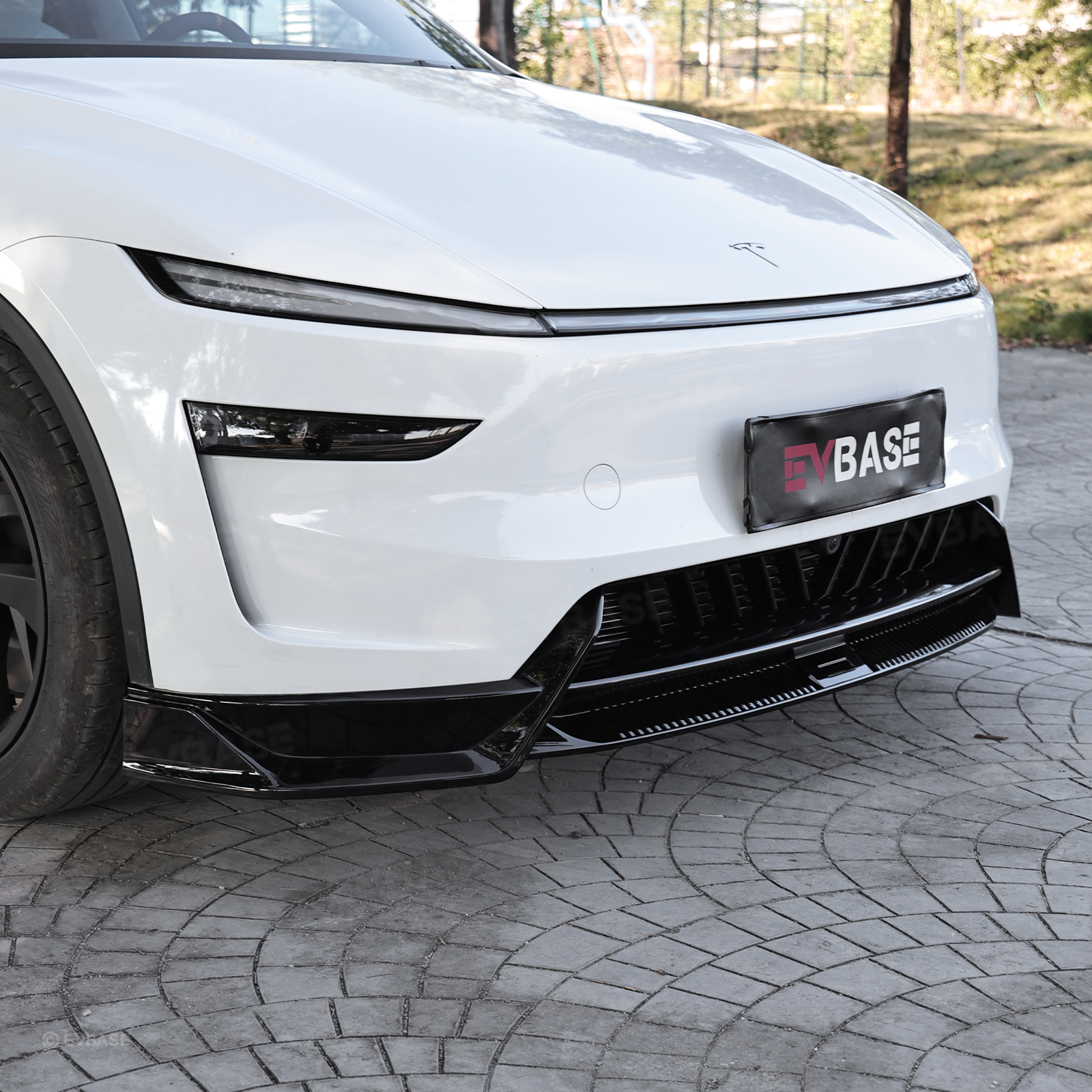 Model Y Juniper Front Bumper Lip Spoiler Fascia Splitter Sporty Style for Tesla Body Kit