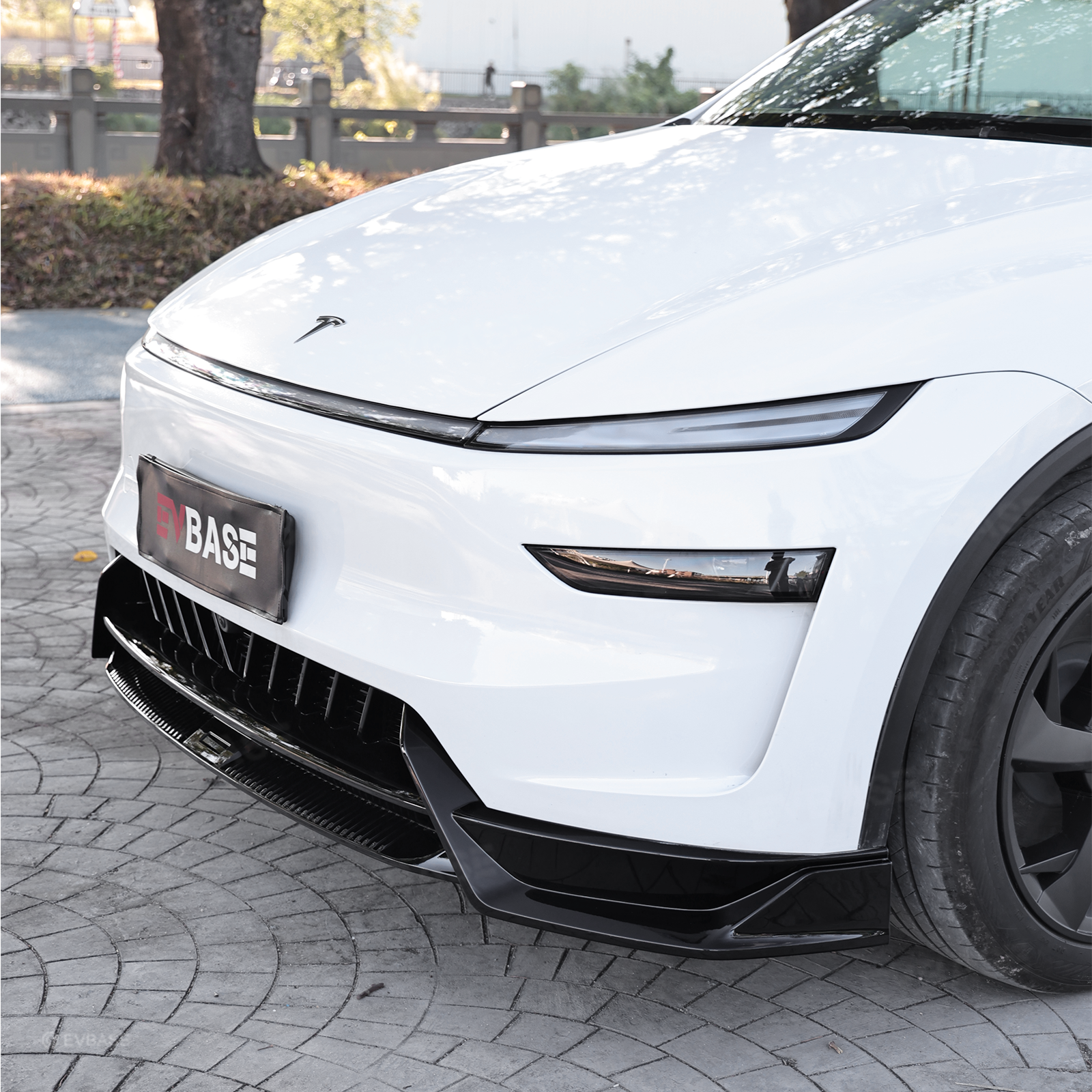 Model Y Juniper Front Bumper Lip Spoiler Fascia Splitter Sporty Style for Tesla Body Kit