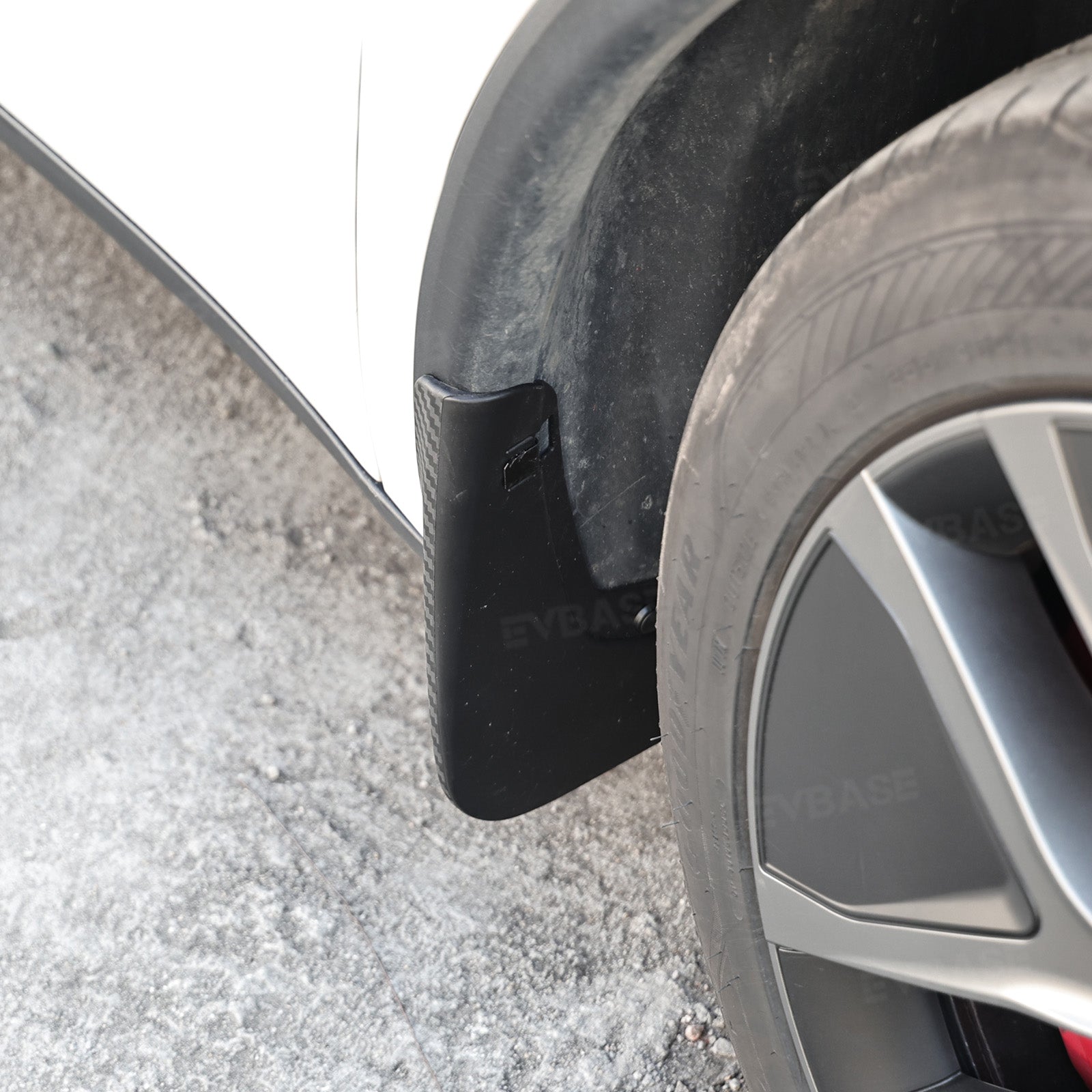 Model Y Juniper Mud Flaps ABS Splash Guards All-Weather No Drilling Fender Mudguards- Hydro Carbon Fiber Coated