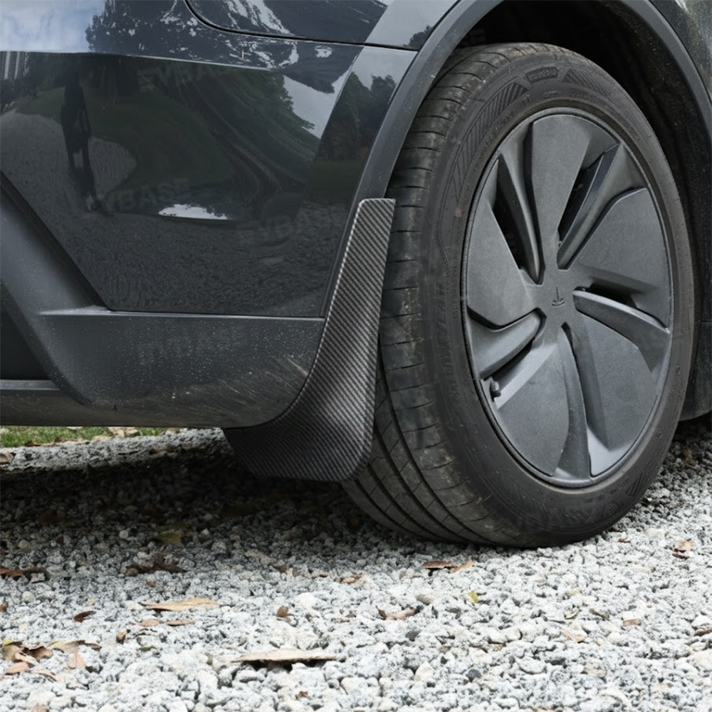 Model Y Juniper Mud Flaps ABS Splash Guards All-Weather No Drilling Fender Mudguards- Hydro Carbon Fiber Coated