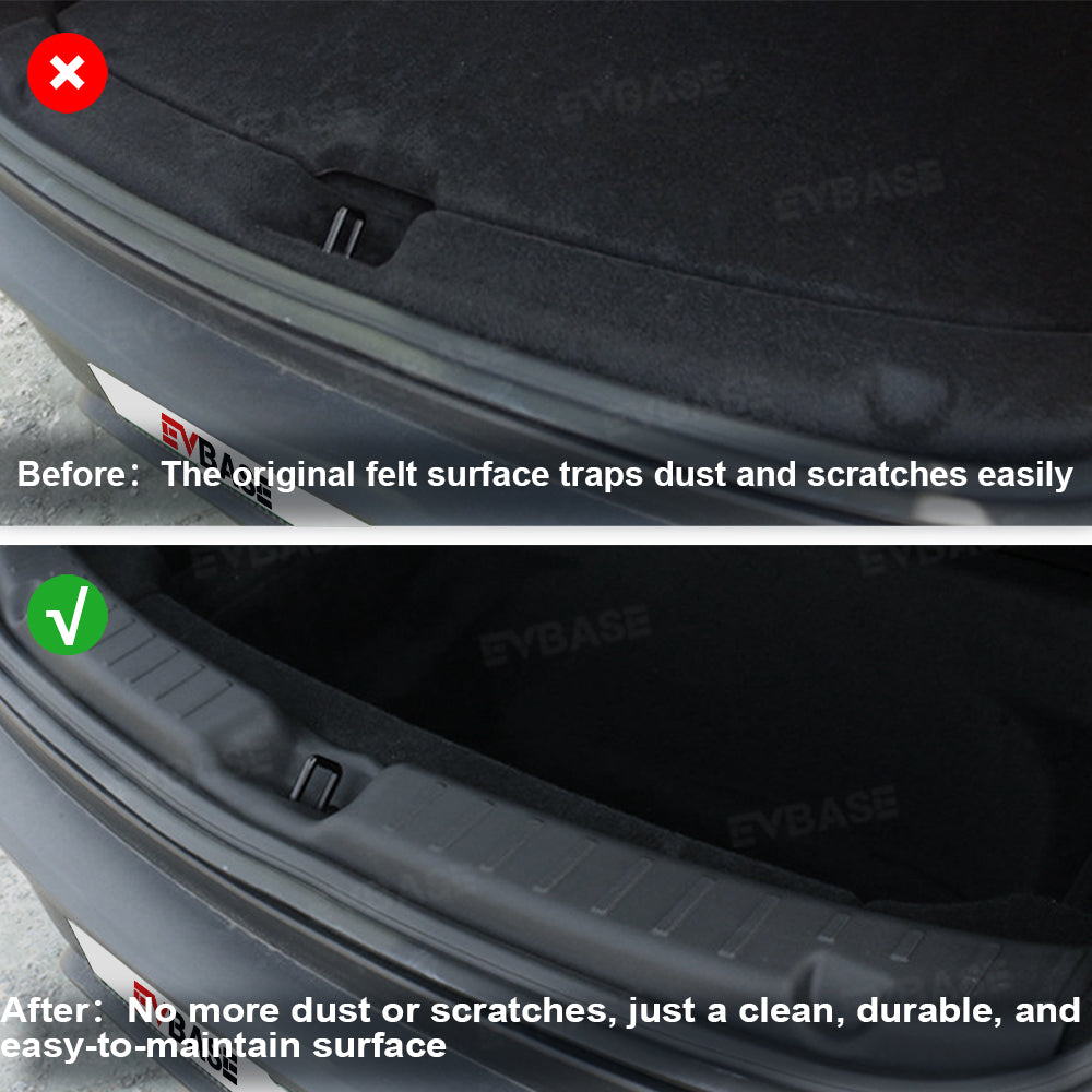 Model Y Juniper Interior Protection Kit Rear Bumper Protector & Front and Rear Door Sill Protectors & Rear Tailgate Cargo Liner Mat for Tesla