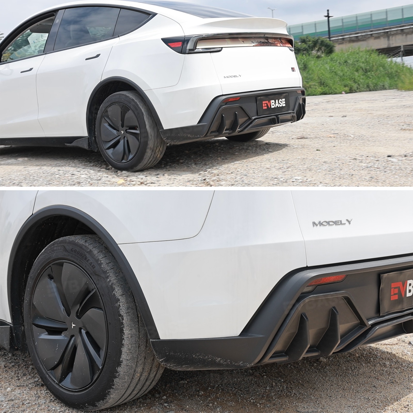 Model Y Juniper Rear Diffuser Loco Style Lower Bumper Lip ABS Body Kit for Tesla