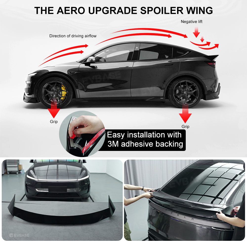 Model Y Juniper Rear Spoiler Performance Style Glossy Black Trunk Lip Spoiler Wing for Tesla