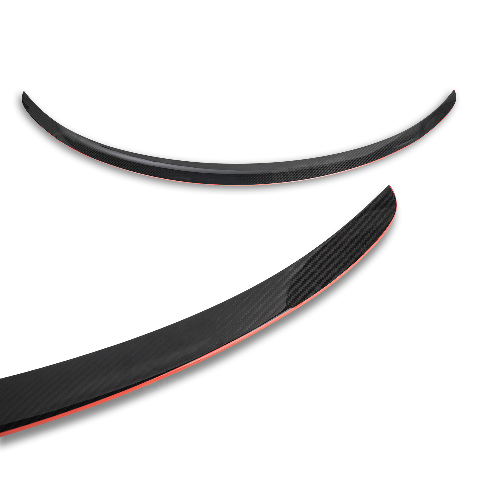 Model Y Juniper Rear Spoiler Tail Wing Real Carbon Fiber Performance Trunk Lip with Fluorescent Glow Edge