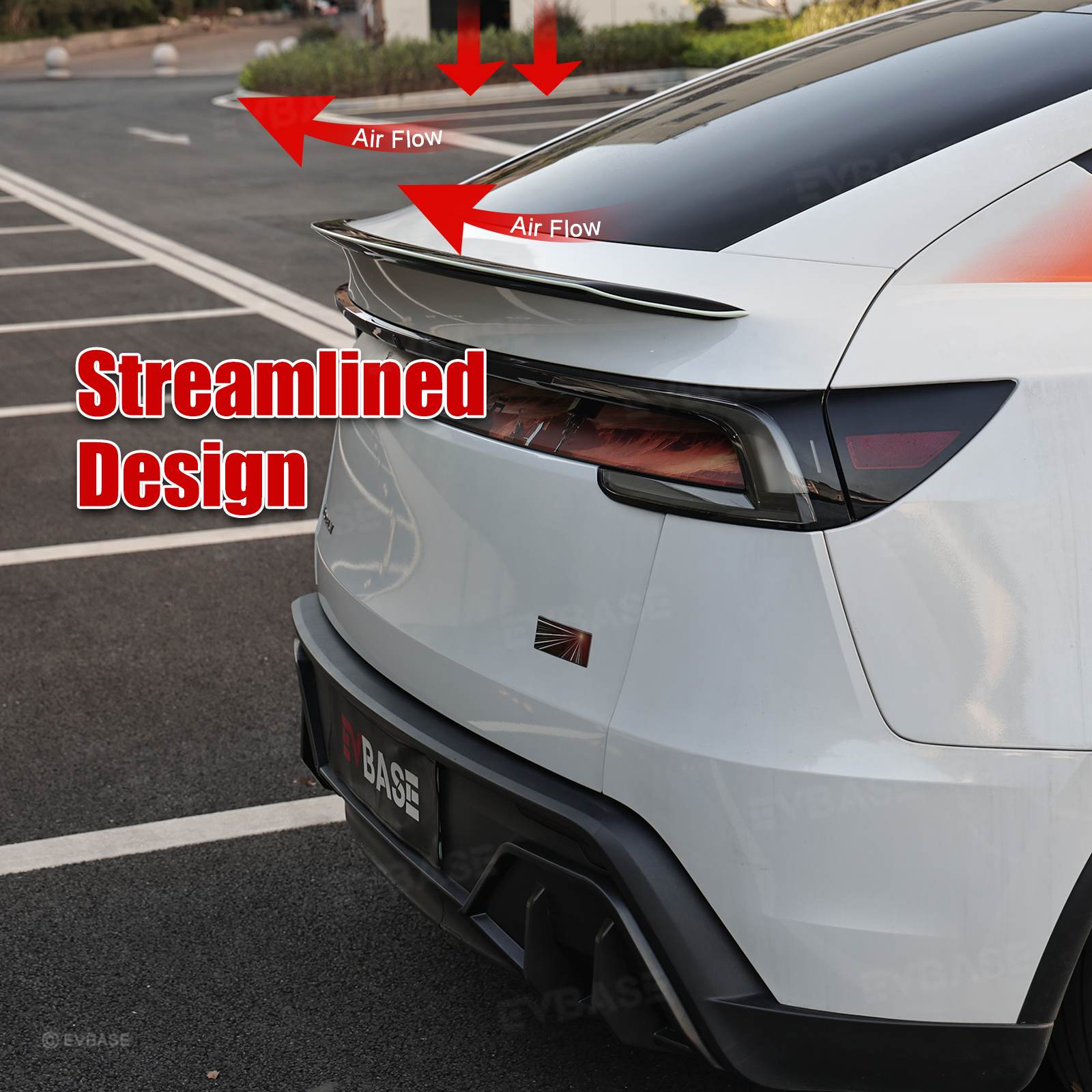 Model Y Juniper Rear Spoiler Tail Wing Real Carbon Fiber Performance Trunk Lip with Fluorescent Glow Edge