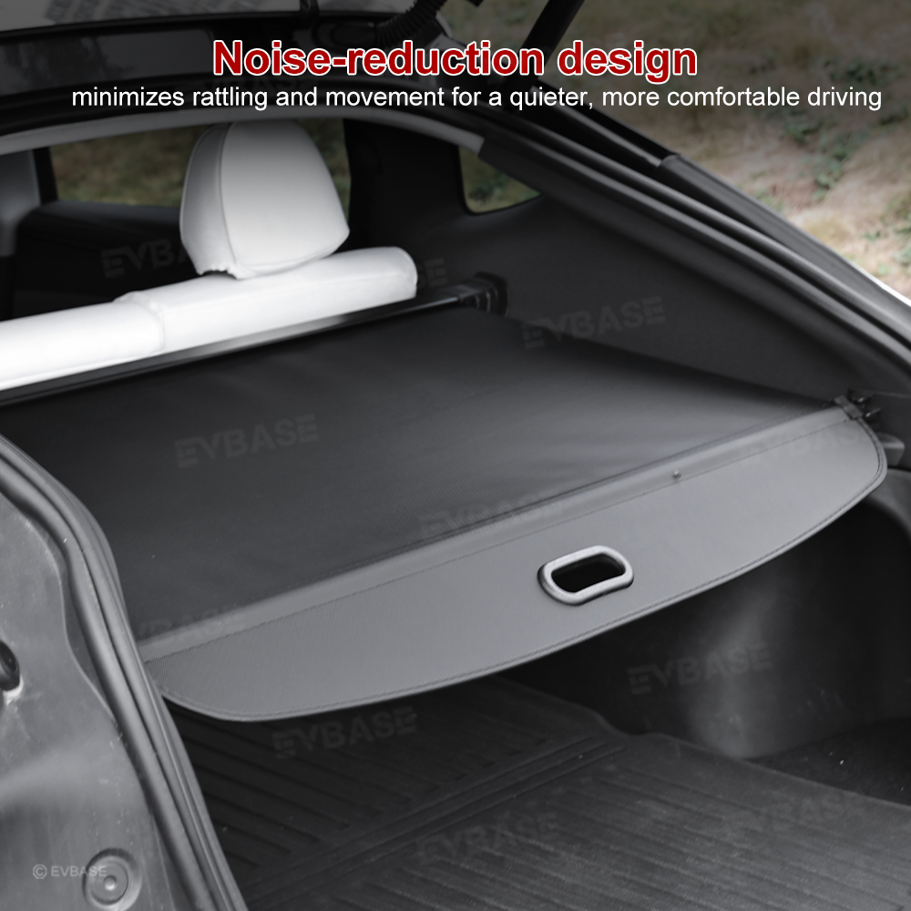 Model Y Juniper Rear Trunk Retractable Privacy Cargo Cover Waterproof Shield Shade