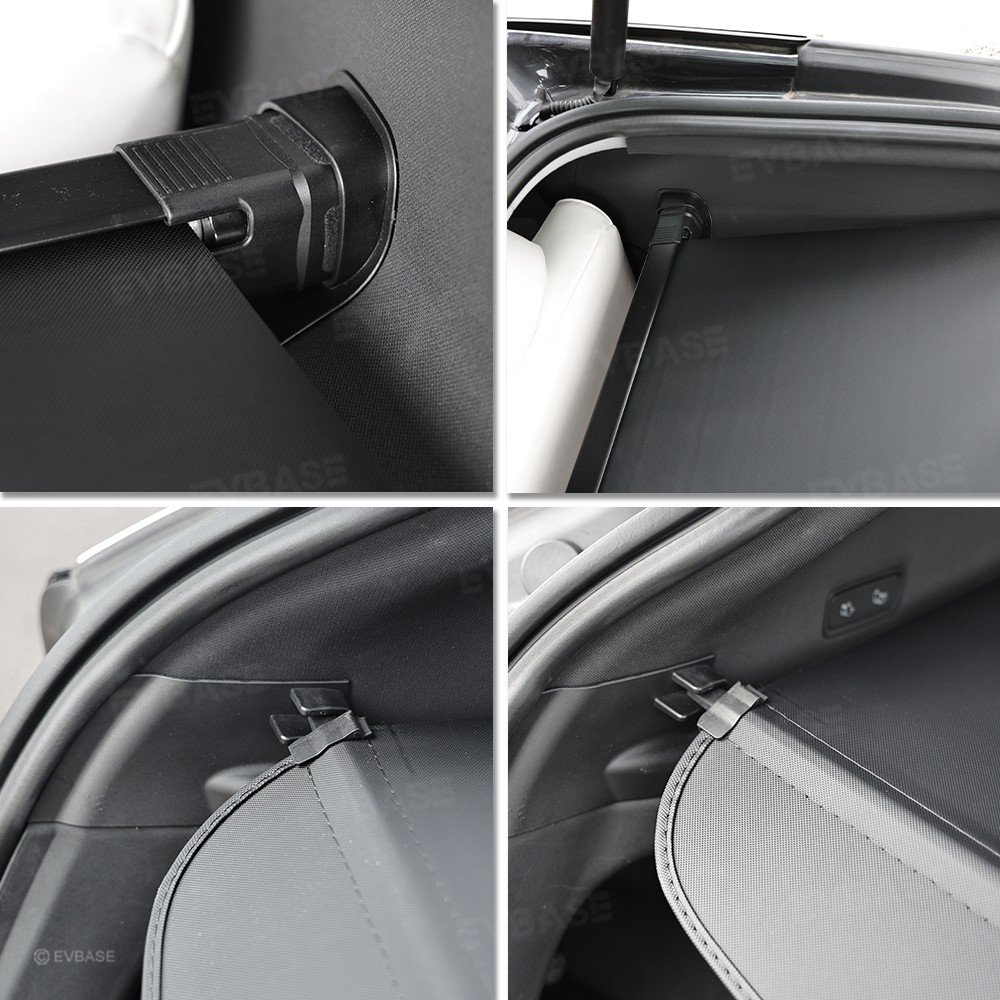 Model Y Juniper Rear Trunk Retractable Privacy Cargo Cover Waterproof Shield Shade