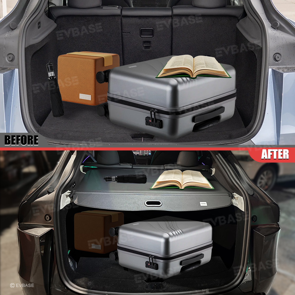 Model Y Juniper Rear Trunk Retractable Privacy Cargo Cover Waterproof Shield Shade