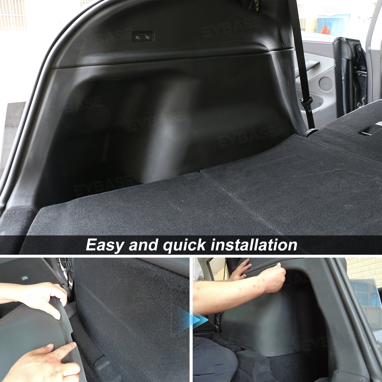 Model Y Juniper Rear Trunk Side Protectors TPE Interior Protection Covers for Tesla