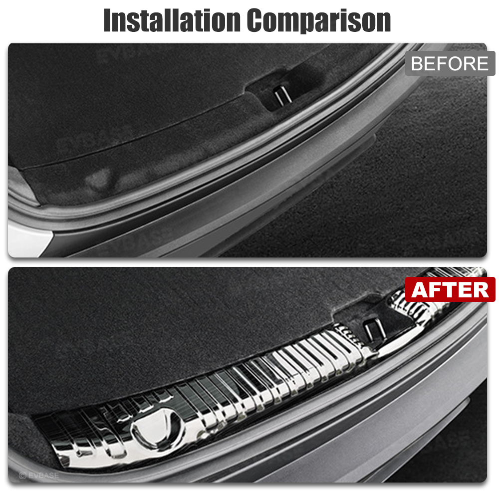 Model Y Juniper Rear Trunk Sill Protector Stainless Steel Rear Bumper Guard for Tesla