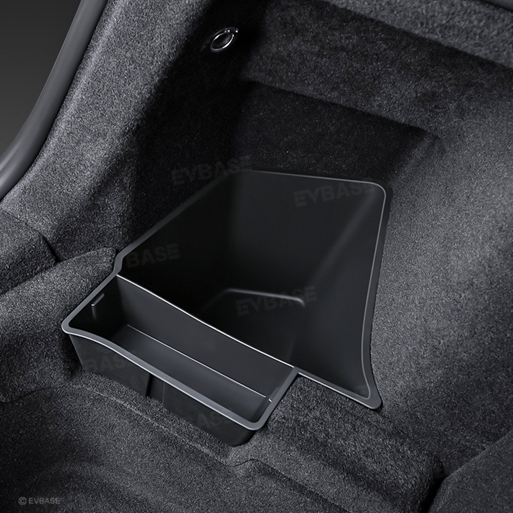 Model Y Juniper Rear Trunk Storage Box TPE Side Cargo Organizer Bins 2.0 with Lids for Tesla