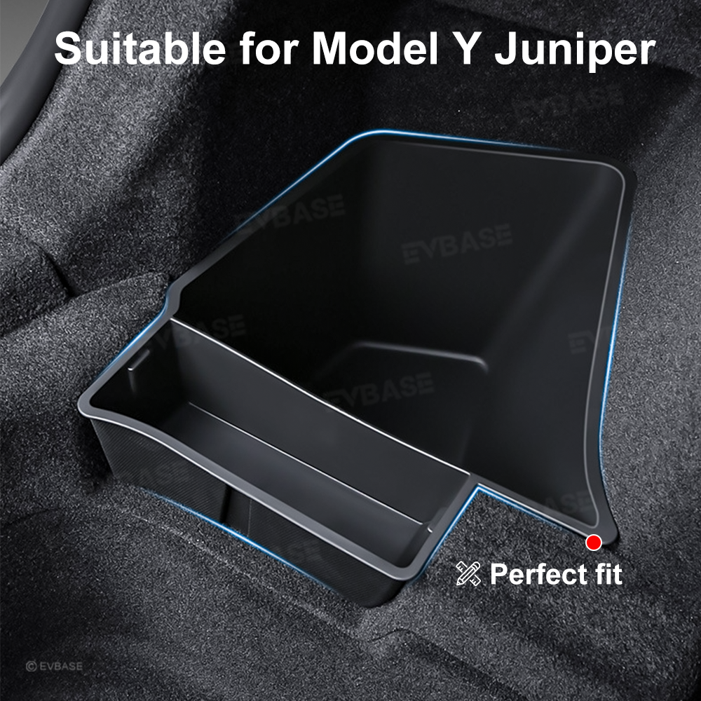Model Y Juniper Rear Trunk Storage Box TPE Side Cargo Organizer Bins 2.0 with Lids for Tesla