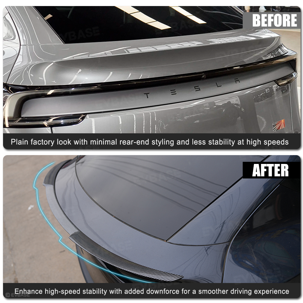 Model Y Juniper Rear Wing Spoiler ABS Sporty Style Rear Trunk Spoiler for Tesla