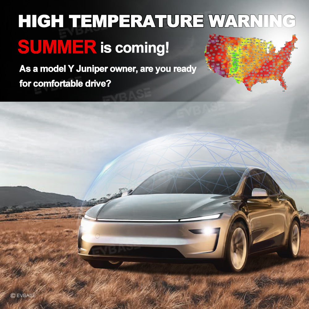 Model Y Juniper Retractable Sunshade for Tesla Glass Roof Sunshade With Roll Fabric Style Heat Insulation UV Protection