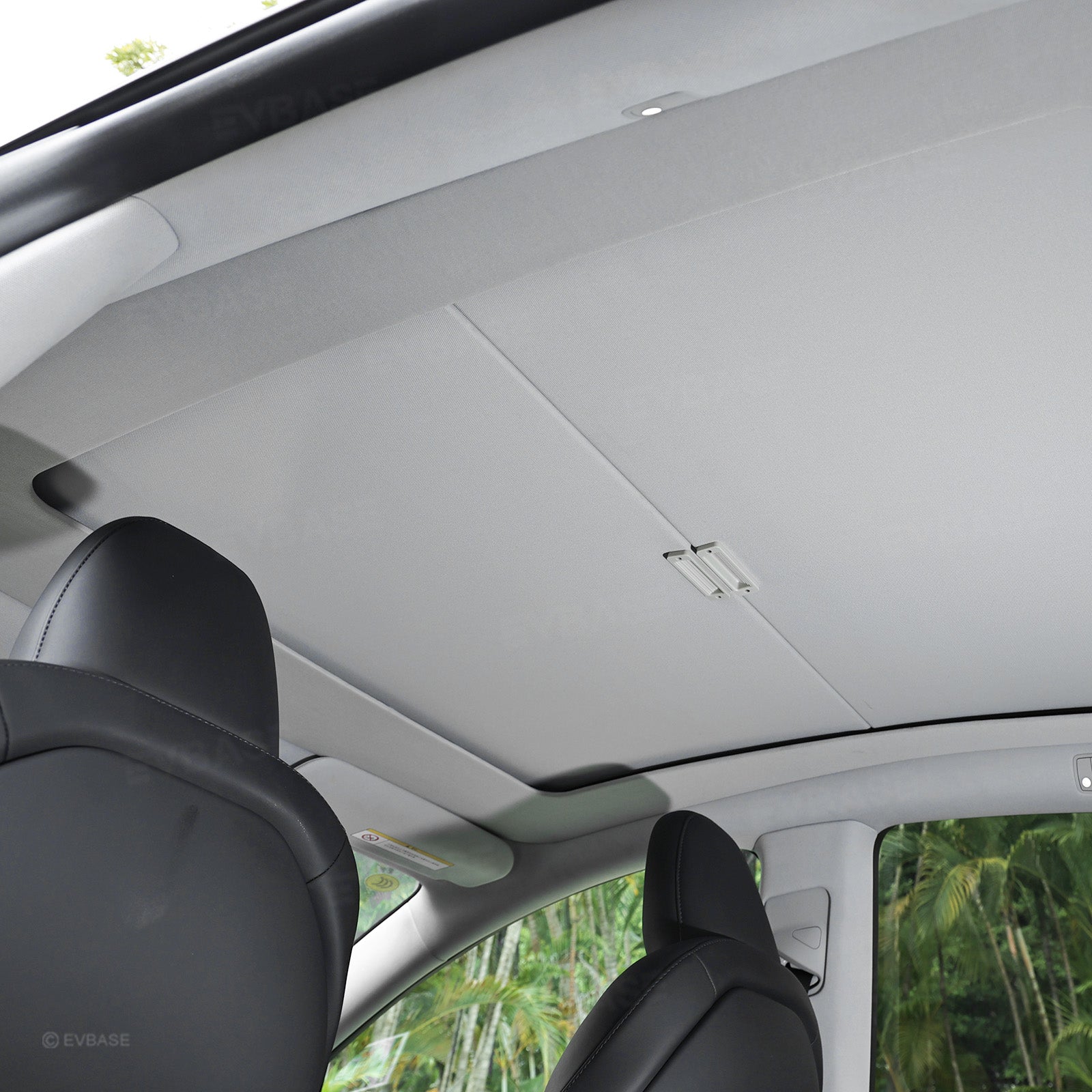 Model Y Juniper Retractable Sunshade for Tesla Glass Roof Sunshade With Roll Fabric Style Heat Insulation UV Protection