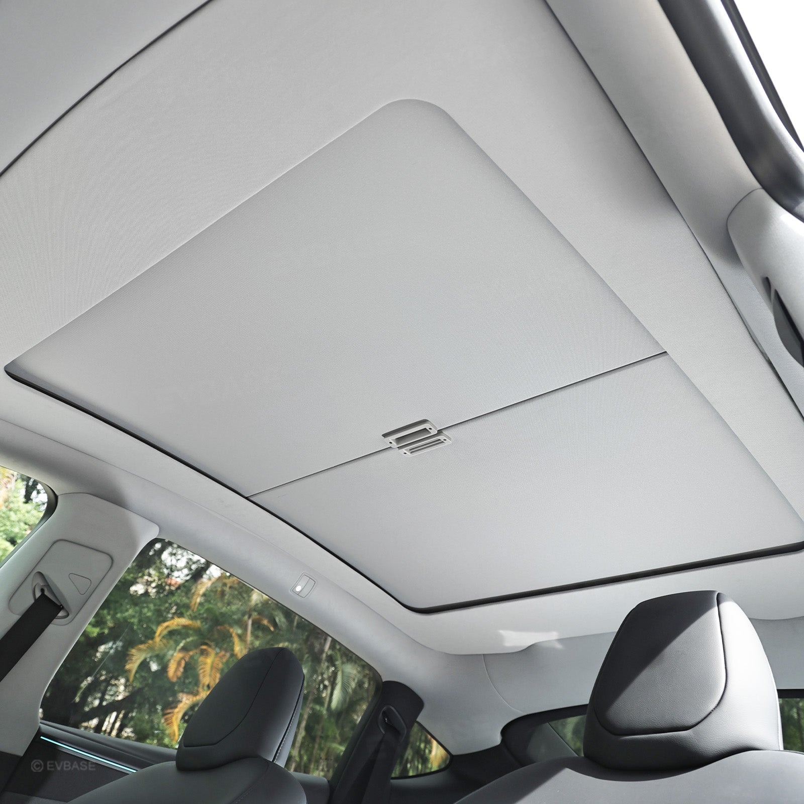 Model Y Juniper Retractable Sunshade for Tesla Glass Roof Sunshade With Roll Fabric Style Heat Insulation UV Protection