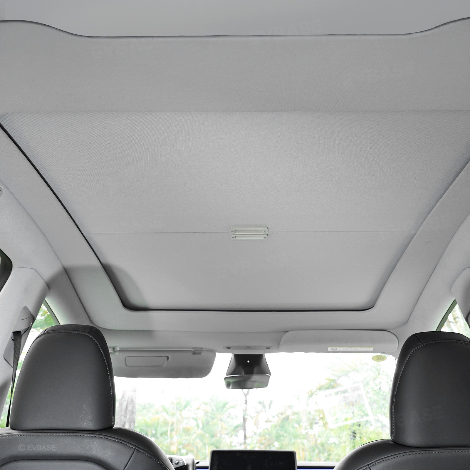 Model Y Juniper Retractable Sunshade for Tesla Glass Roof Sunshade With Roll Fabric Style Heat Insulation UV Protection