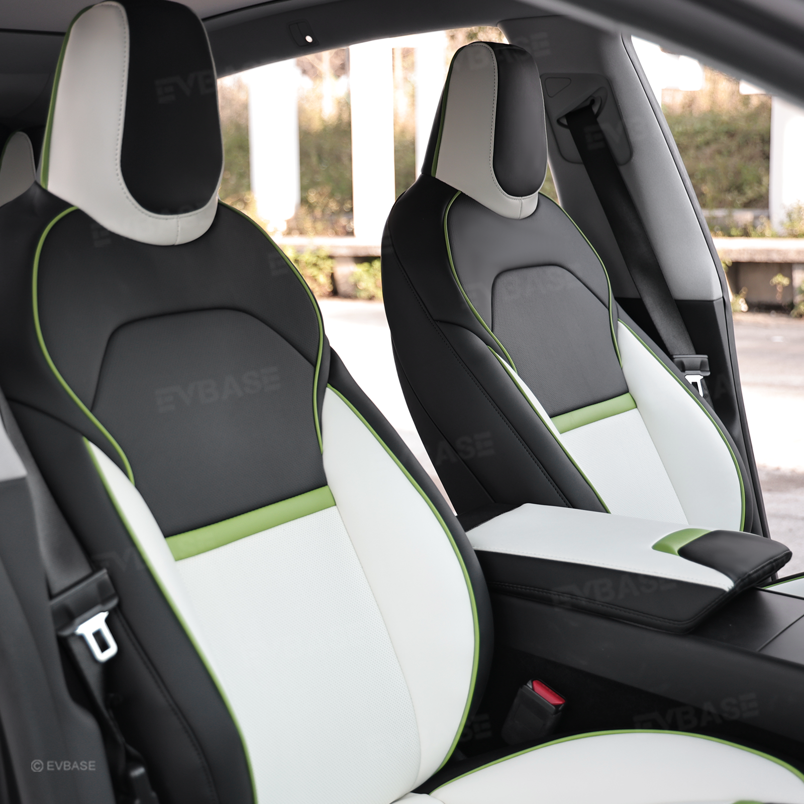 Model Y Juniper Seat Cover NAPPA Leather Seat Protector Airbag Compatible Cyber-inspired Design