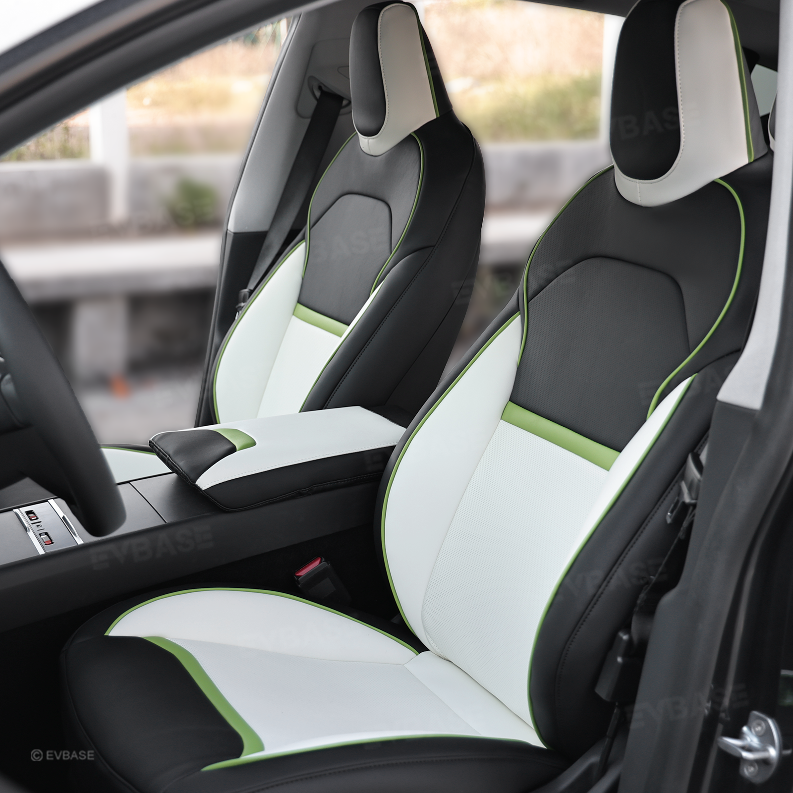 Model Y Juniper Seat Cover NAPPA Leather Seat Protector Airbag Compatible Cyber-inspired Design