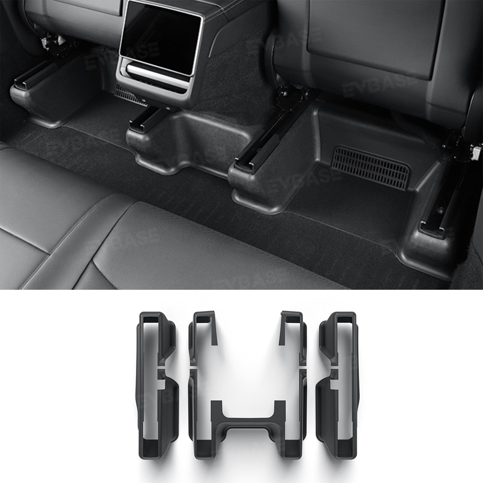 thumbnail image 2 of Tesla Model Y Seat Rail Protectors - 7 Piece ABS Anti-Scratch Cover Set 2020-2023 2 of 8