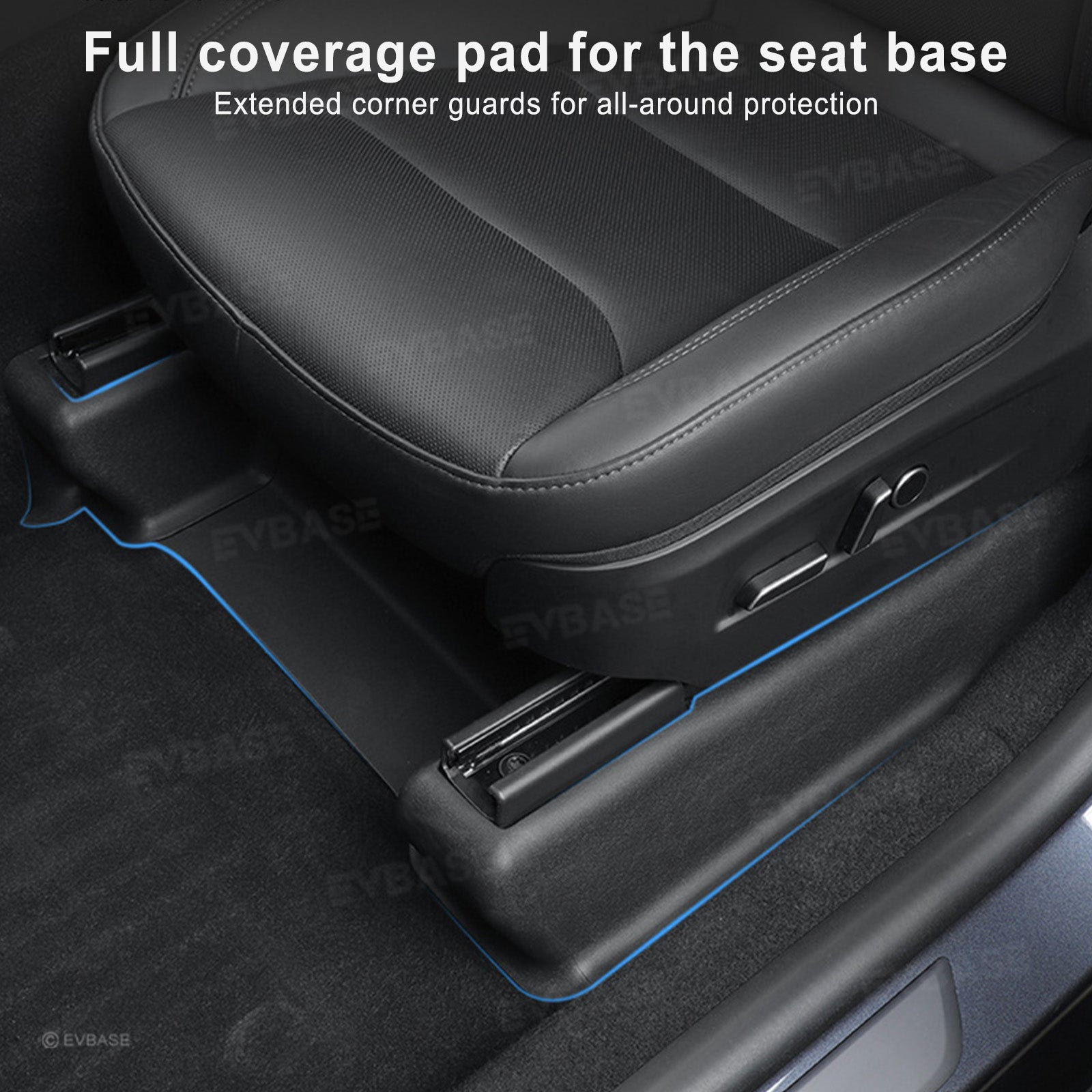 Model Y Juniper Seat Slide Rail Anti-Kick Guard Under-Seat Full Coverage Protector Pad for Tesla