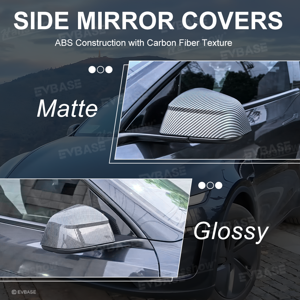 Model Y Juniper Side Mirror Covers ABS Rearview Protective Overlays