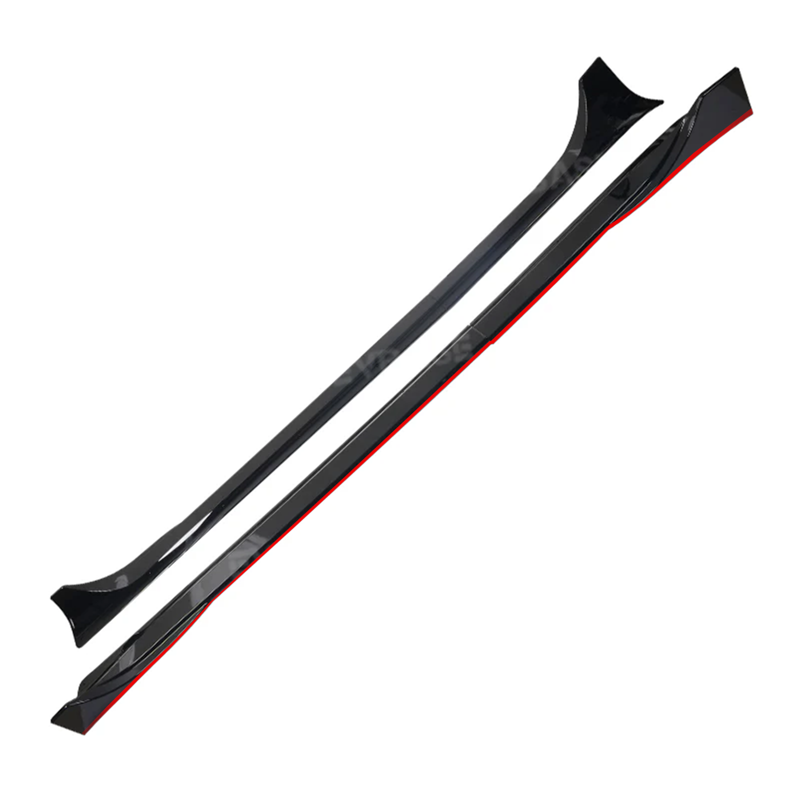 Model Y Juniper Side Skirts Extensions F Style Red Edge Splitter Lip Diffuser Panel for Tesla