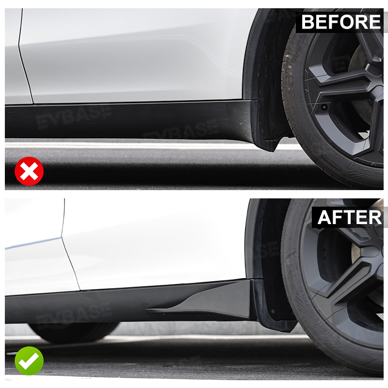 Model Y Juniper Side Skirts Extensions Splitter Lip Rocker Panel ABS Body Kit for Tesla