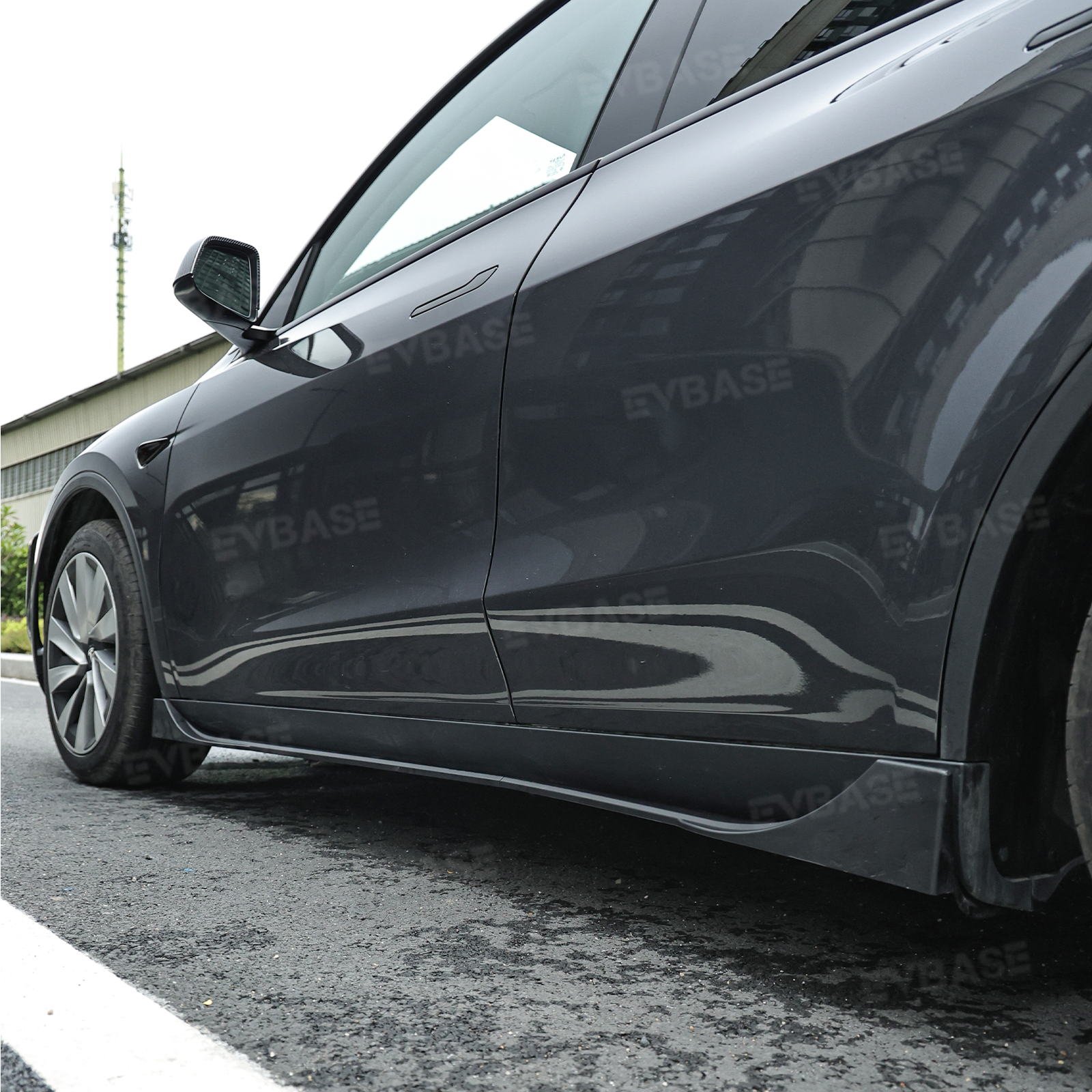 Model 3 Highland & Model Y Juniper Side Skirts Splitter Lip Extensions Diffuser Panel ABS Body Kit F Style for Tesla