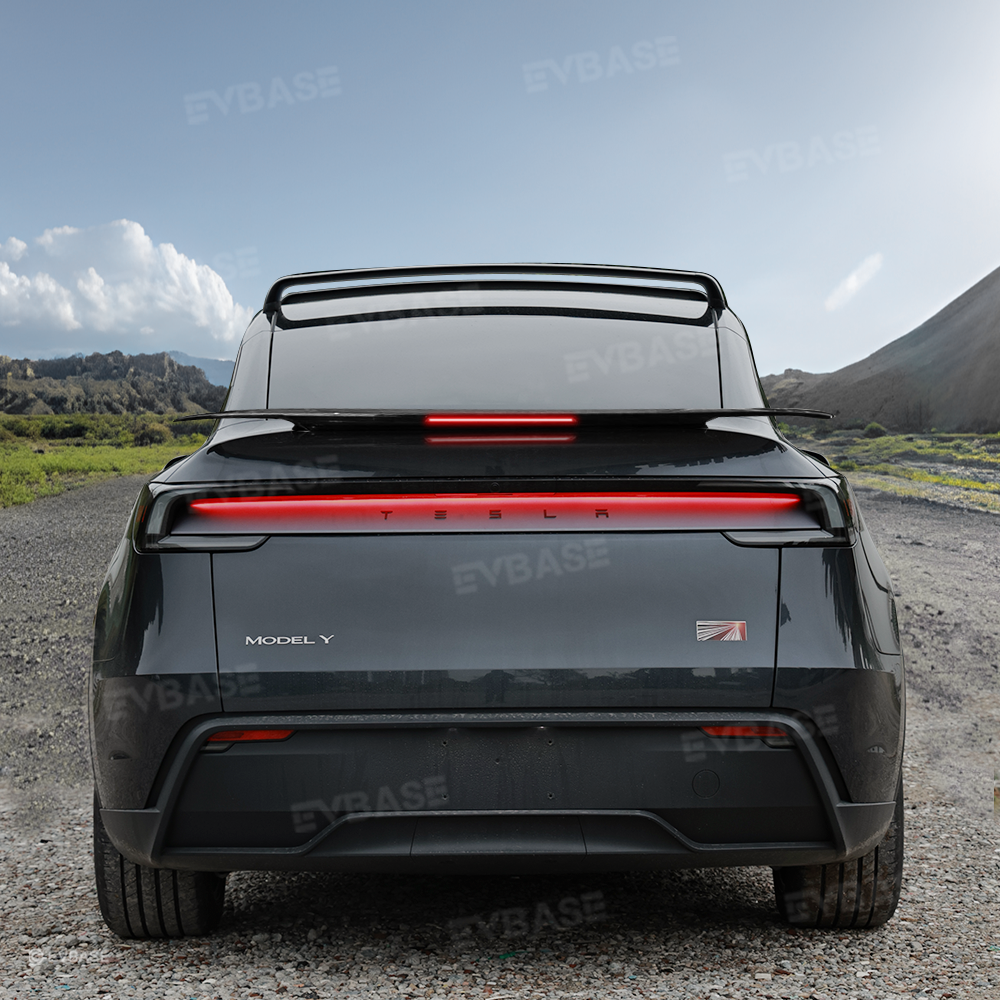Model Y Juniper Spoiler Wing ABS Trunk Spoiler High Performance Style Rear Trunk Lip with Middle Brake Light