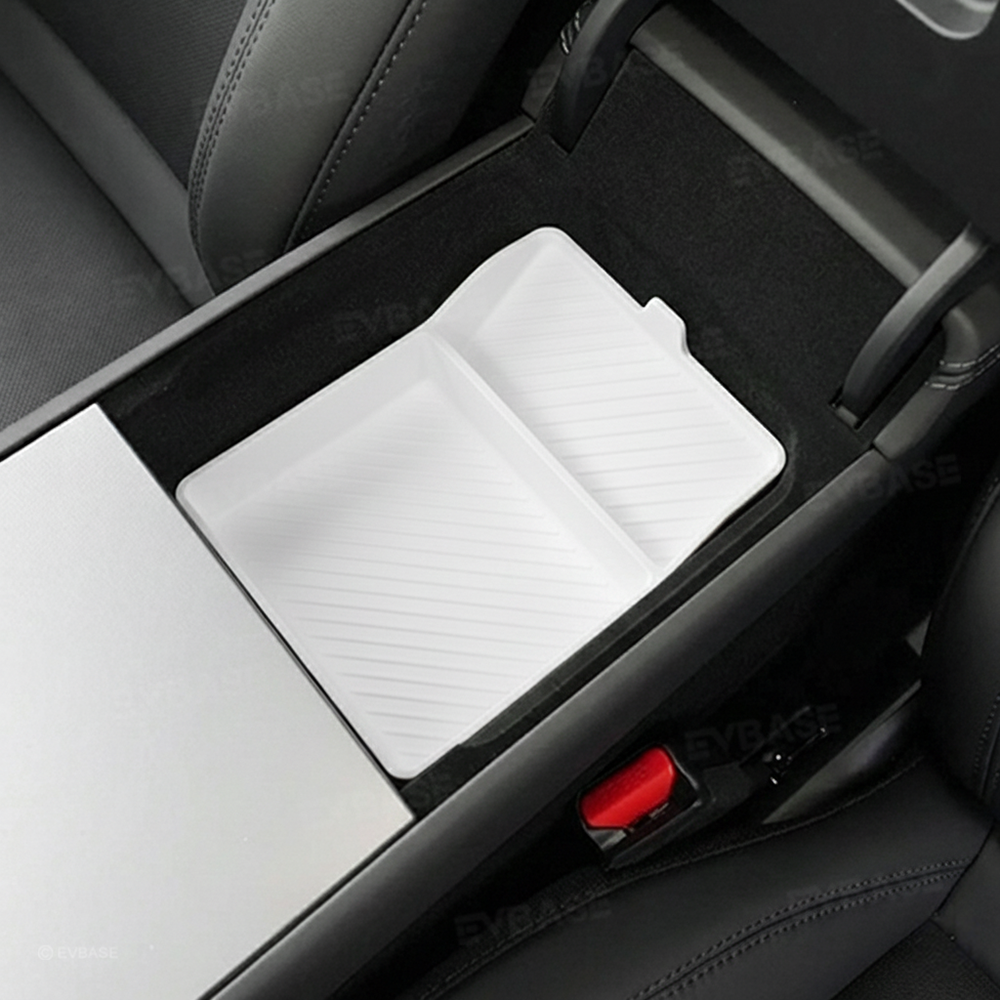 Model Y Juniper Standard Lower Armrest Organizer Silicone Storage Insert Tray