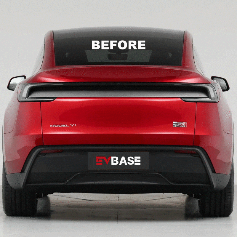 Model Y Juniper Tailgate Applique Overlay Real Dry Molded Carbon Fiber Rear Tailgate Trim for Tesla