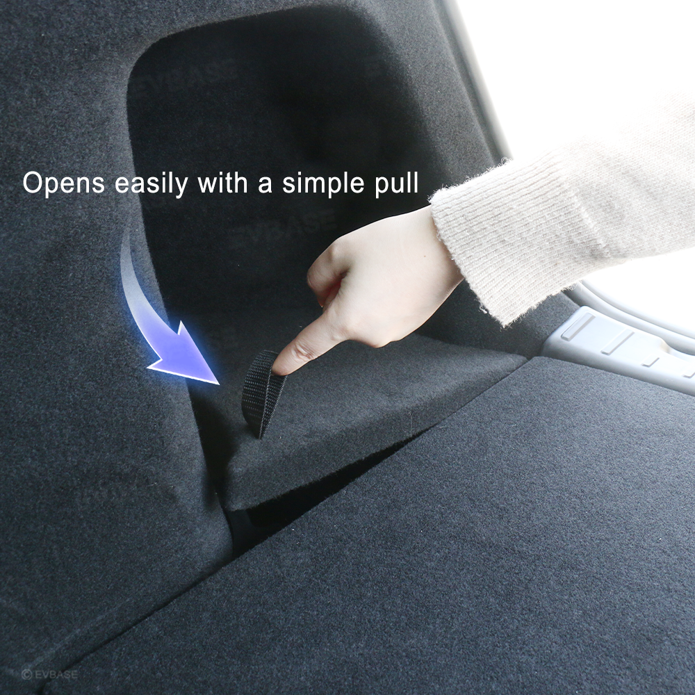 Model Y Juniper Trunk Side Storage Box & Side Door Organizer Tray & Rear Seat Trash Can