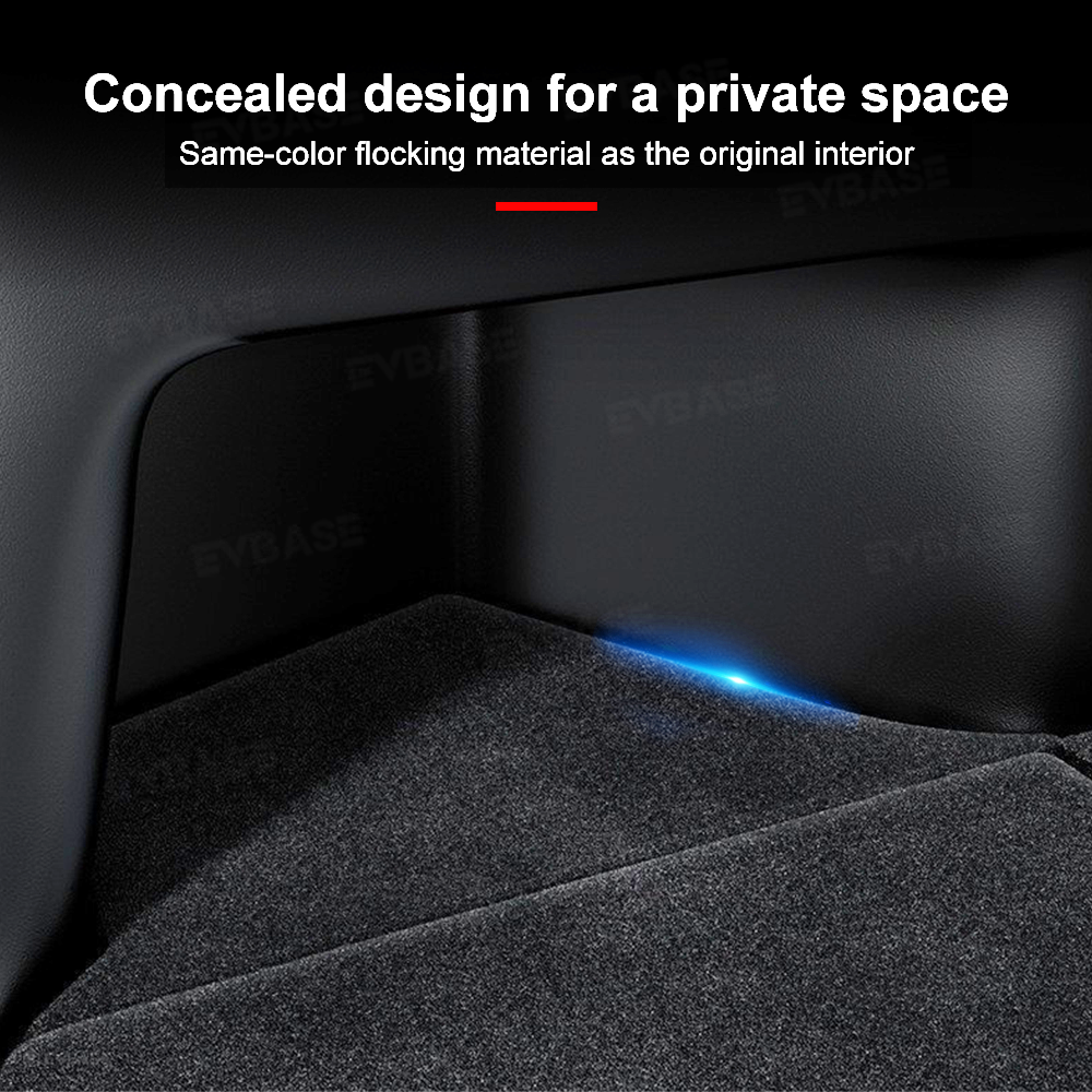 Model Y Juniper Trunk Storage Box Back Trunk Side Organizer Storage Bins Tesla Organizer