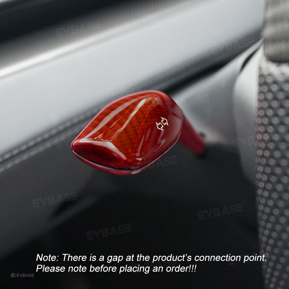 Model Y Juniper Carbon Fiber Turn Signal Stalk Trim Covers for Tesla