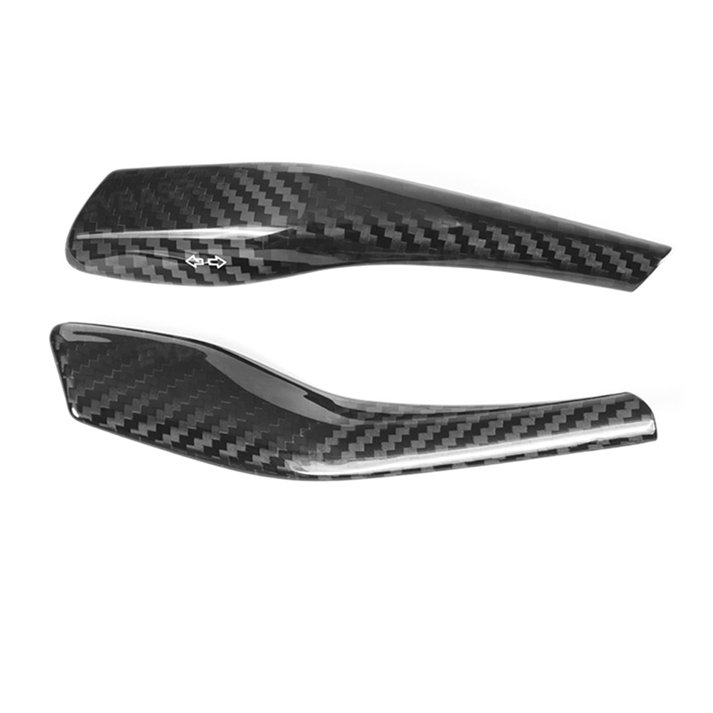 Model Y Juniper Carbon Fiber Turn Signal Stalk Trim Covers for Tesla