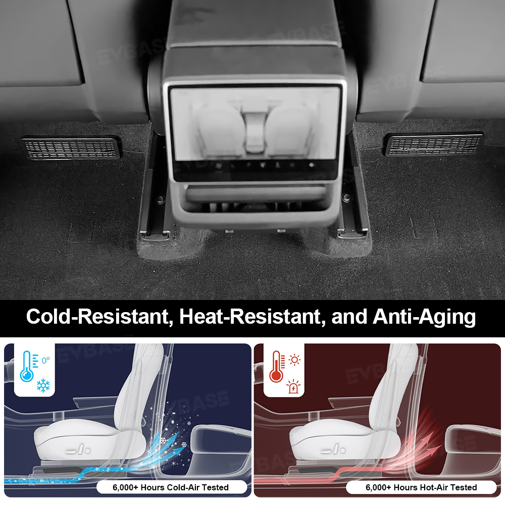 Model Y Juniper Grille Mesh Insert & Air Intake Vent Cover & Under-Seat Air Vent Cover Air Flow Outlet Protector